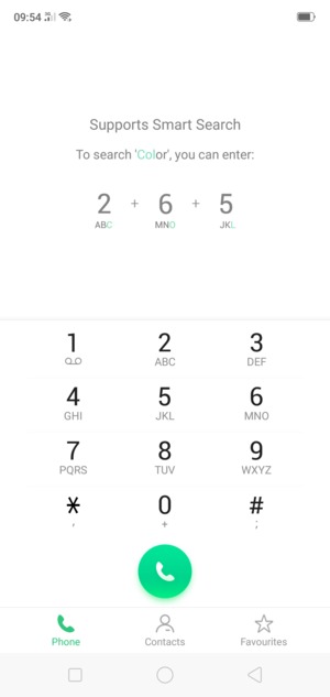 Press and hold the number 1