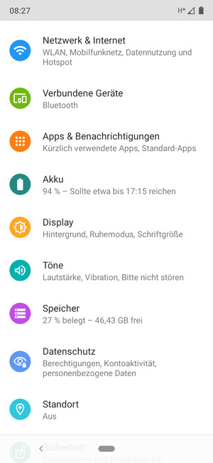 Wählen Sie Netzwerk & Internet