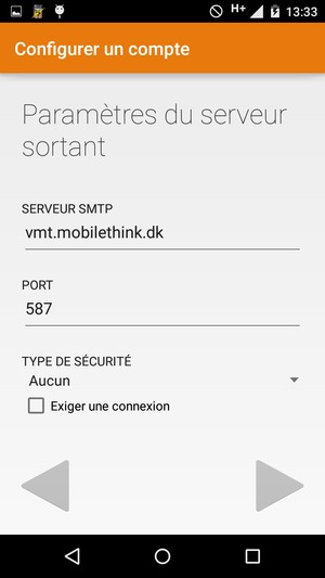 Décochez la case Exiger une connexion et sélectionnez SUIVANT