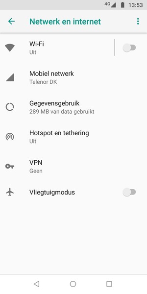 Selecteer Wi-Fi