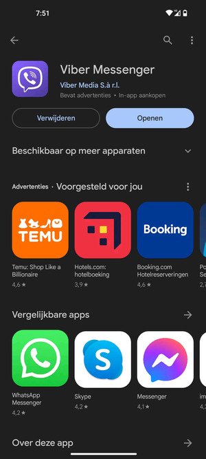 Selecteer Openen