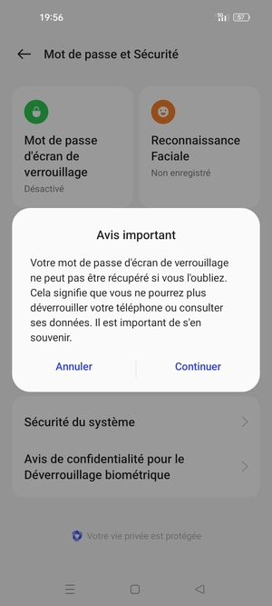 Sélectionnez Continuer