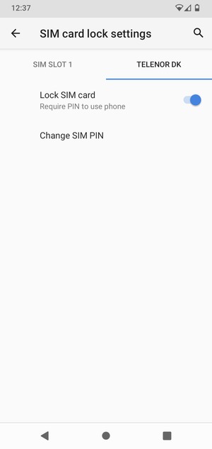 Select Public and Change SIM PIN