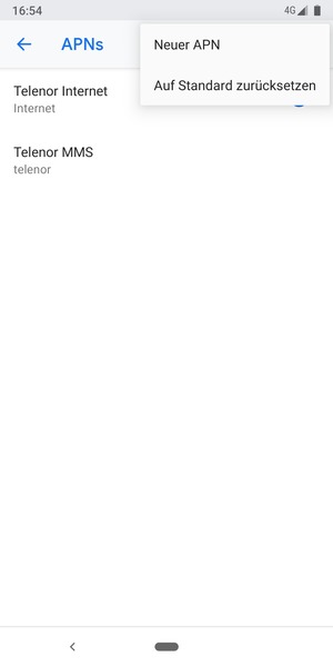Wählen Sie Auf Standard zurücksetzen