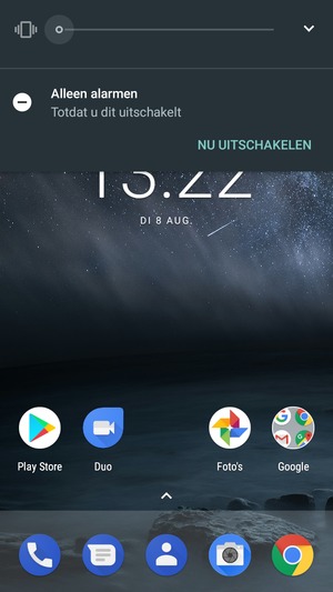 Klik nog een keer voor stille modus