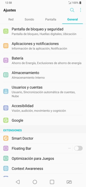 Seleccione Pantalla de bloqueo y seguridad