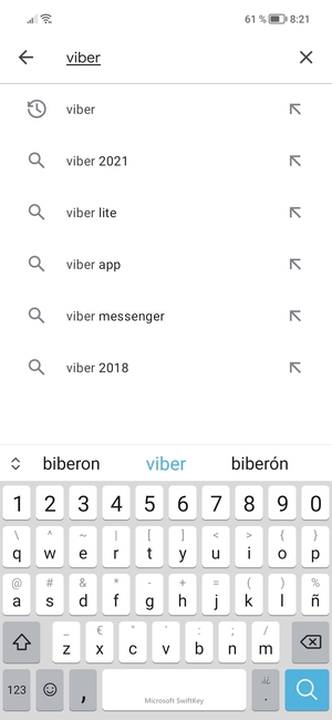 Geben Sie den Namen der App ein und wählen Sie Suchen