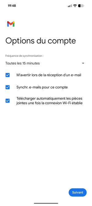 Sélectionnez Suivant