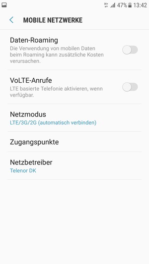 Wählen Sie Zugangspunkte