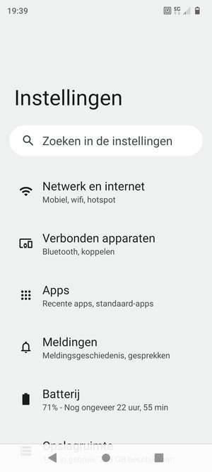 Selecteer Netwerk en internet