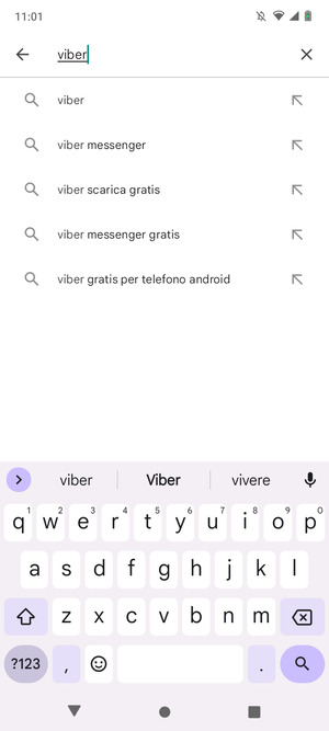 Inserisci il nome dell'app e seleziona Ricerca