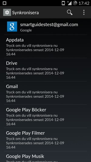 Tryck på Meny-knappen