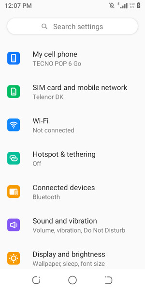 Select Wi-Fi