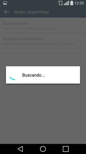 Espere a que la búsqueda termine