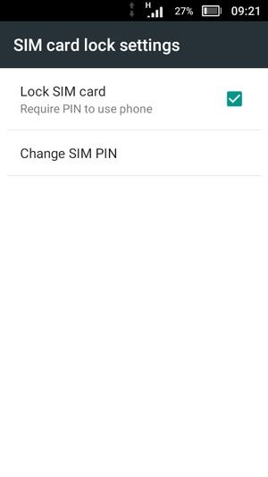 Select Change SIM PIN