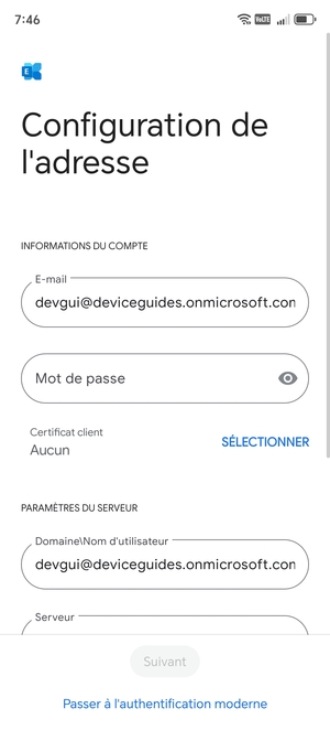 Saisissez votre mot de passe