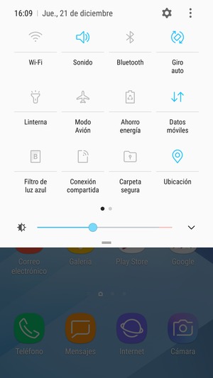 Desactive Ubicación