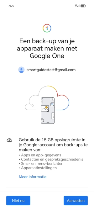 Selecteer Aanzetten