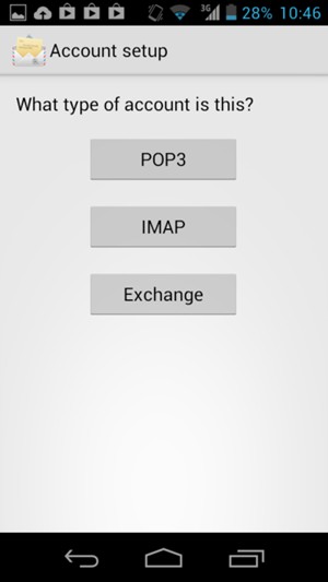 Select POP3 or IMAP