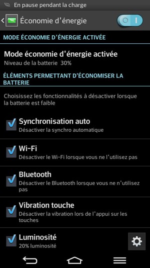 Sélectionnez le bouton Retour
