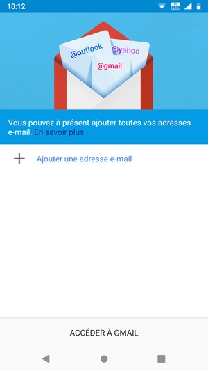 Sélectionnez Ajouter une adresse e-mail