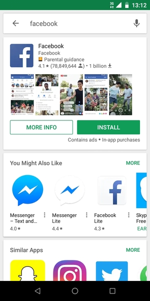 Select the app