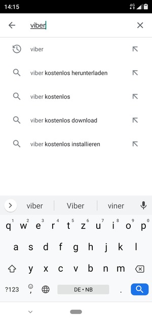 Geben Sie den Namen der App ein und wählen Sie Suchen