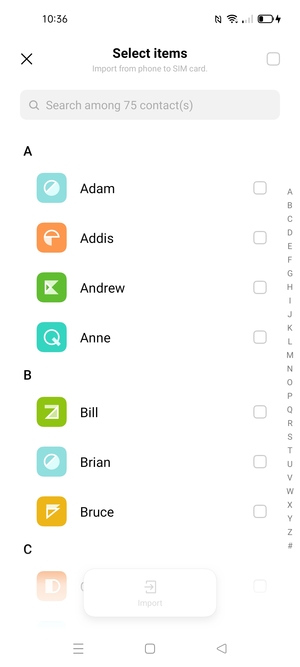 Check the Select all checkbox