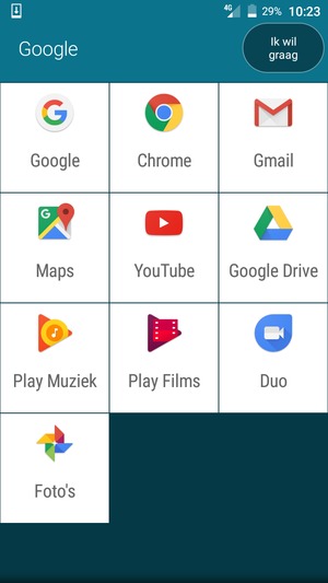 Selecteer Gmail