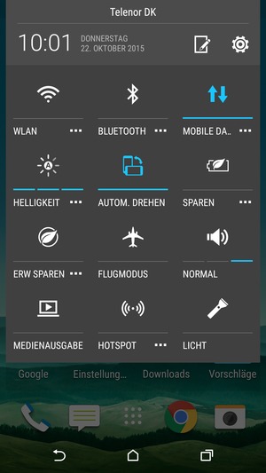 Wählen Sie NORMAL, um in den Lautlos-Modus zu wechseln