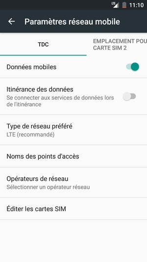Si vous voyez cet écran, sélectionnez Public