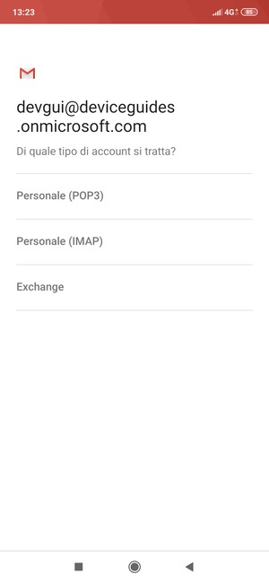 Seleziona Exchange