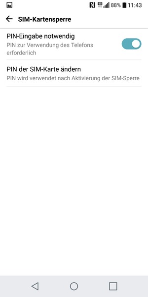 Wählen Sie PIN der SIM-Karte ändern