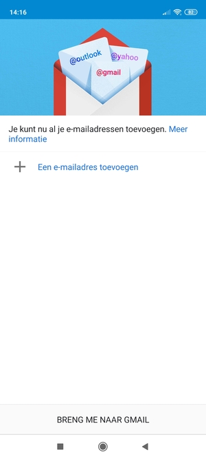 Selecteer Een e-mailadres toevoegen