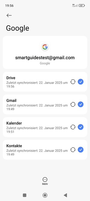 Wählen Sie Mehr