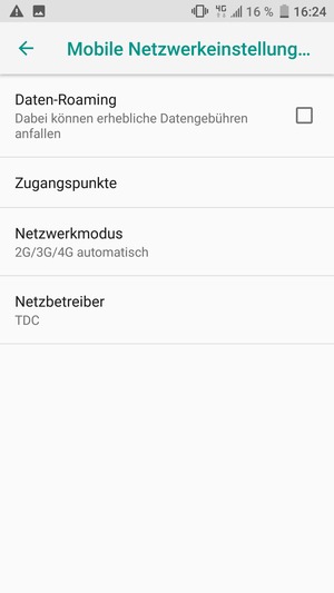 Wählen Sie Zugangspunkte