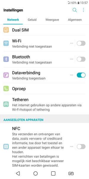 Selecteer Algemeen