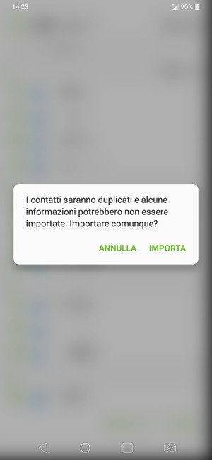Seleziona IMPORTA