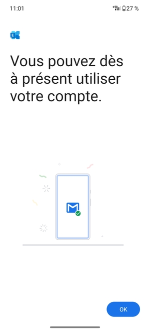 Sélectionnez OK
