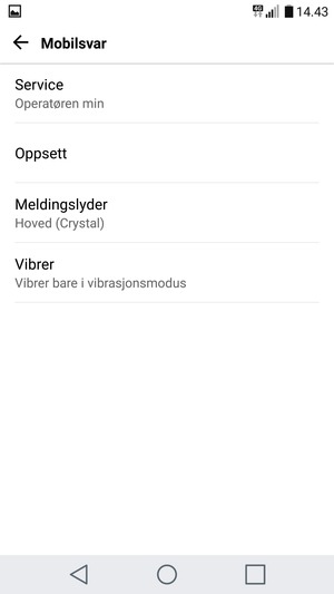 Velg Oppsett