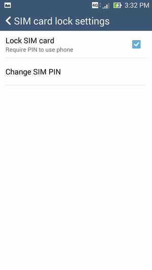 Select Change SIM PIN