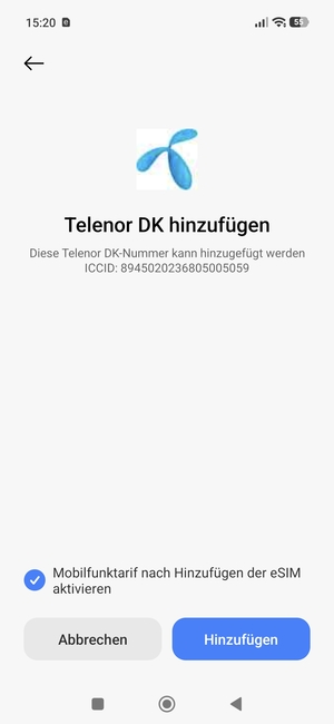 Wählen Sie Hinzufügen