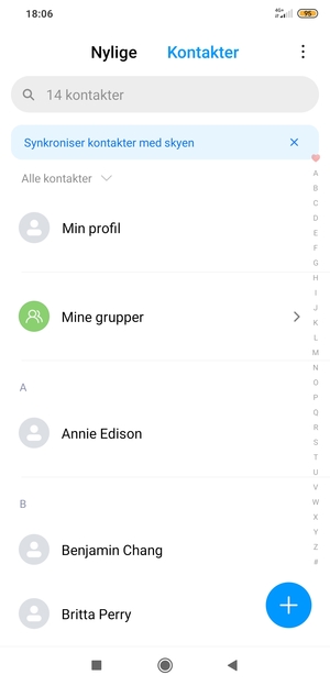 Vælg Menu-knappen