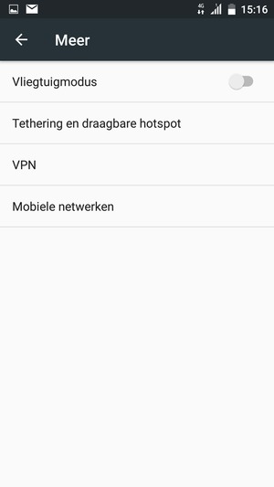 Selecteer Mobiele netwerken
