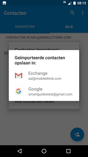 Selecteer uw Google-account