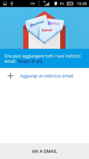 Seleziona Aggiungi un indirizzo email