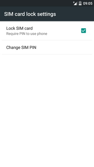 Select Change SIM PIN