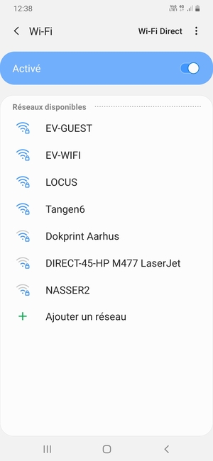 Sélectionnez le réseau sans fil auquel vous souhaitez vous connecter