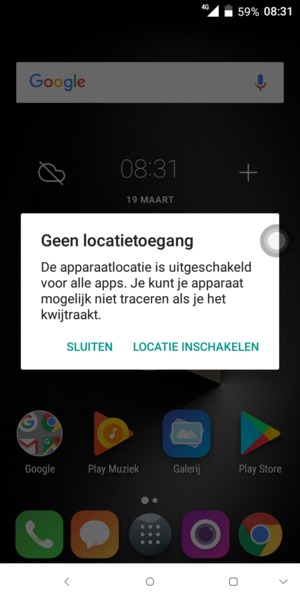 Selecteer SLUITEN