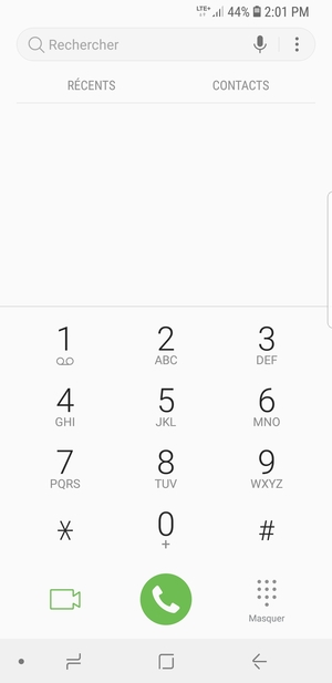 Appuyez longuement sur le numéro 1